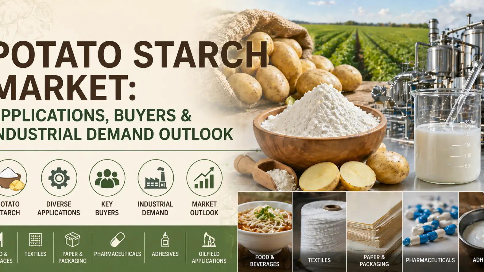 Potato Starch Market: Applications, Buyers & Industrial Demand Outlook