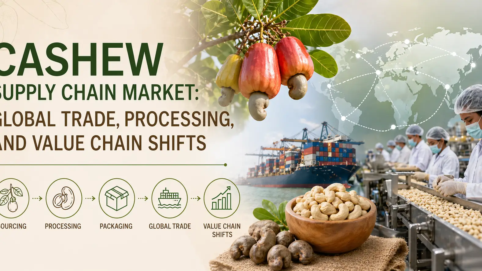 Cashew Supply Chain Market: Global Trade, Processing, and Value Chain Shifts