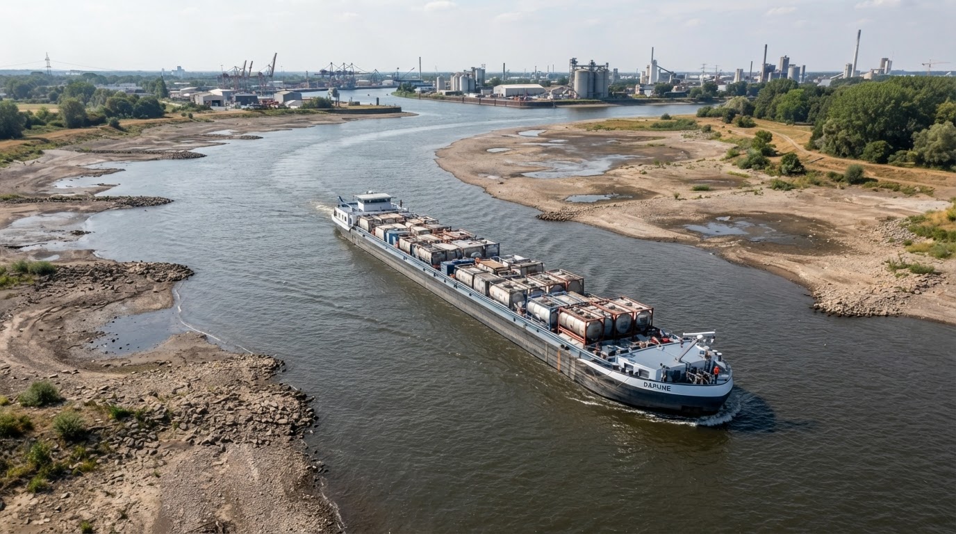 Dry Rhine Pattern Signals Structural Chemical Supply Chain Risk